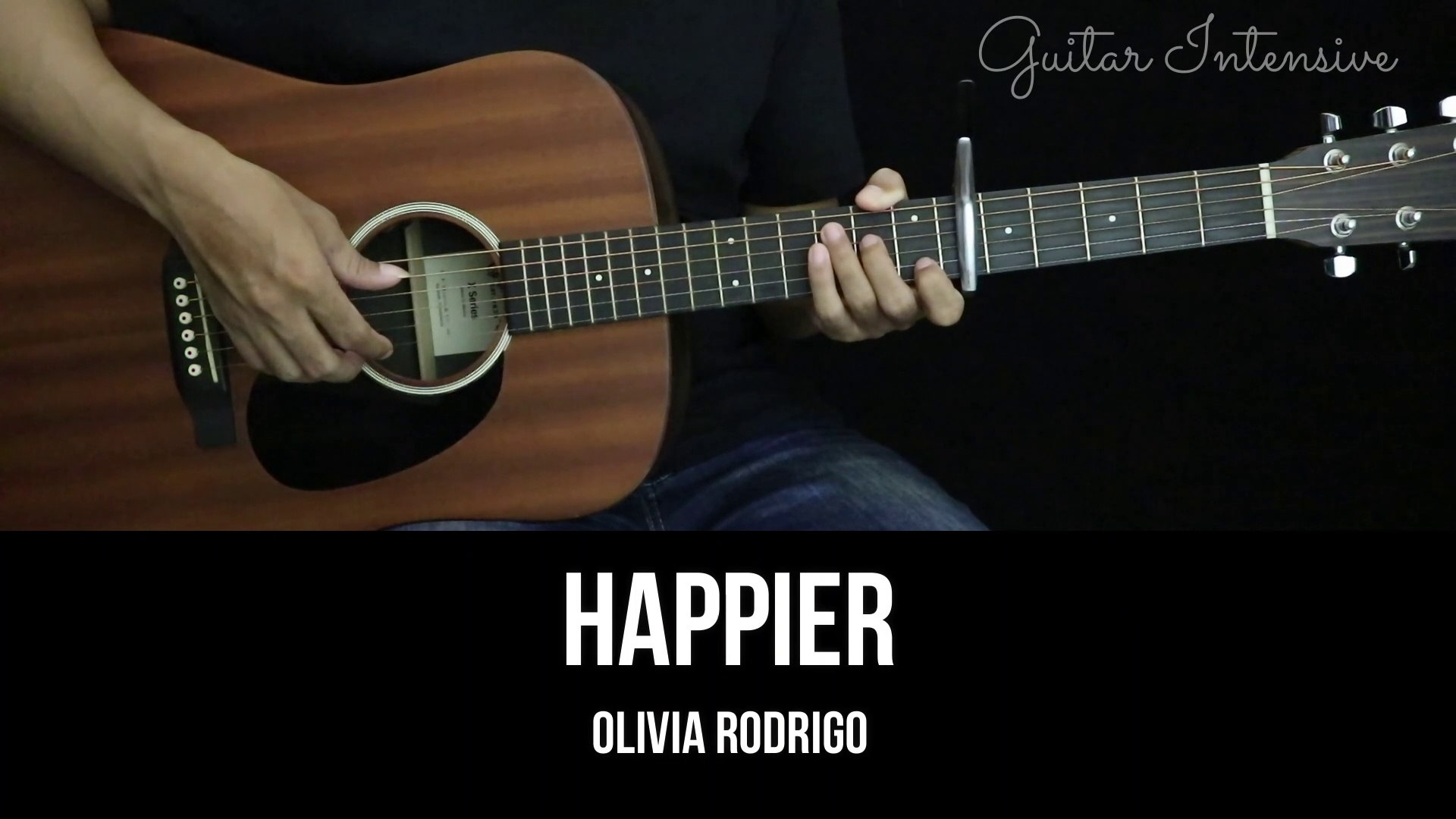 ⁣Happier - Olivia Rodrigo | EASY Guitar Tutorial with Chords / Lyrics
