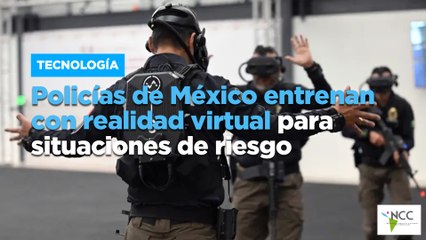 Policías de México entrenan con realidad virtual para situaciones de riesgo