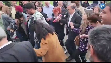 Emek ve Özgürlük İttifakı Liderleri Mitingde Halayda