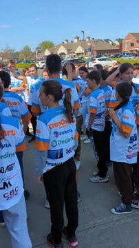 Des élèves de l'école Fernand-Seguin quelques jours avant le Grand défi Pierre Lavoie