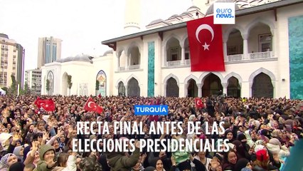 Erdogan moviliza a sus bases en vísperas de las elecciones durante la inauguración de una mezquita