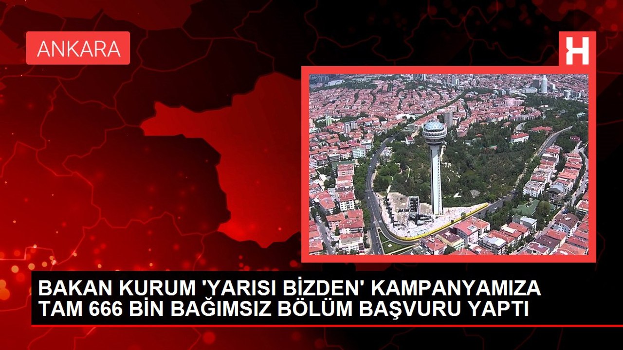BAKAN KURUM 'YARISI BİZDEN' KAMPANYAMIZA TAM 666 BİN BAĞIMSIZ BÖLÜM BAŞVURU YAPTI