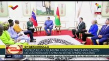 Pdte. Nicolás Maduro recibe al primer ministro de Burkina Faso Apollinaire Kyélem de Tambèla