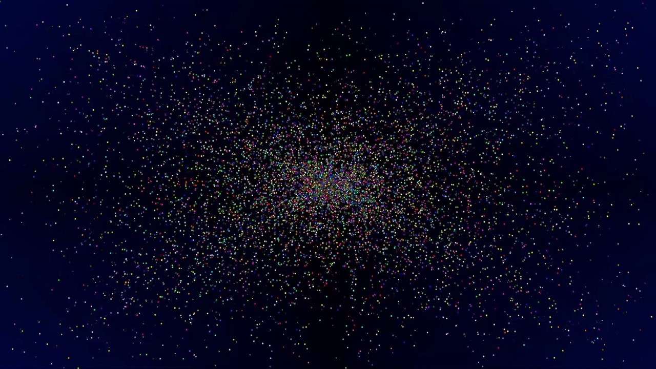 10 minutes moving through deep space 10,000 stars at a time