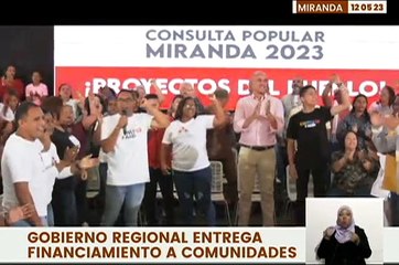 Gobierno de Miranda entregó recursos a comunidades para ejecutar proyectos y optimizar servicios