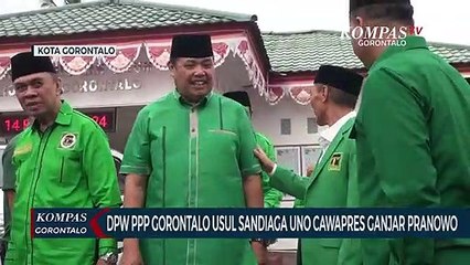 Download Video: DPW PPP Gorontalo Usul Sandiaga Uno Cawapres Ganjar Pranowo