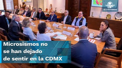Microsismos y réplicas no representan ningún riesgo para la CDMX, dicen expertos a Sheinbaum