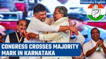 Karnataka election 2023: Congress shoots past majority mark, leads in over 115 seats | Oneindia News