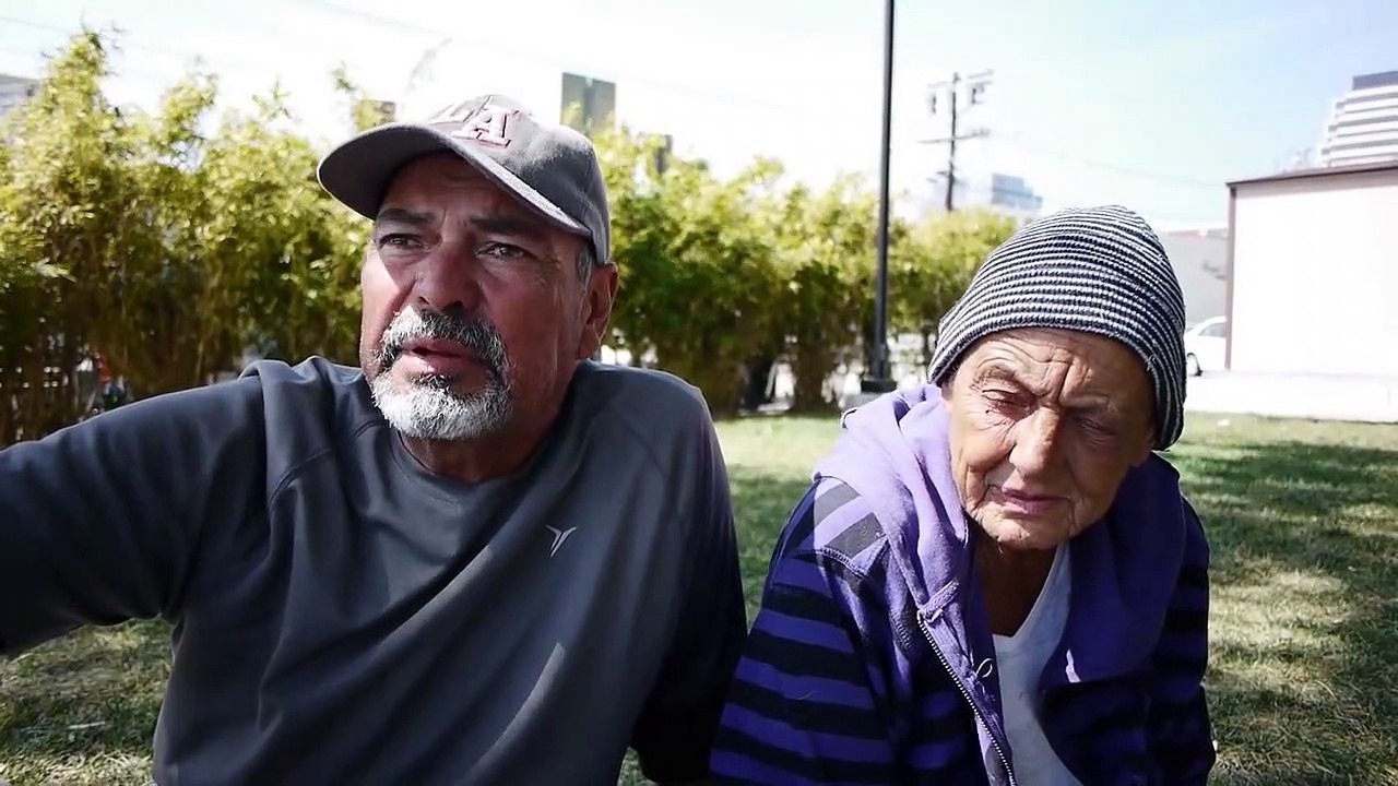 Edward and Anita live homeless in a park in Glendale, California.