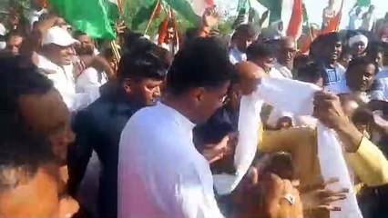 सचिन पायलट का जन संघर्ष पदयात्रा में दूदू में भव्य स्वागत