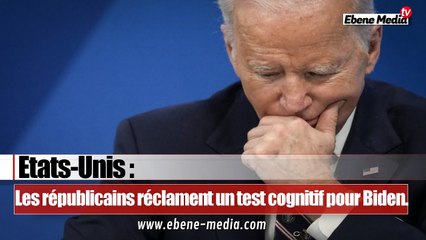 Les membres du Congrès exigent un test de capacités cognitives à Biden.