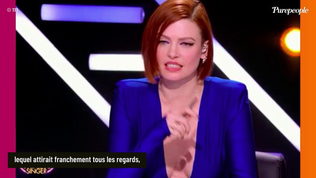 Quel sein va sortir en premier ? : La tenue d'Elodie Frégé très critiquée, l'accident de robe craint toute la soirée