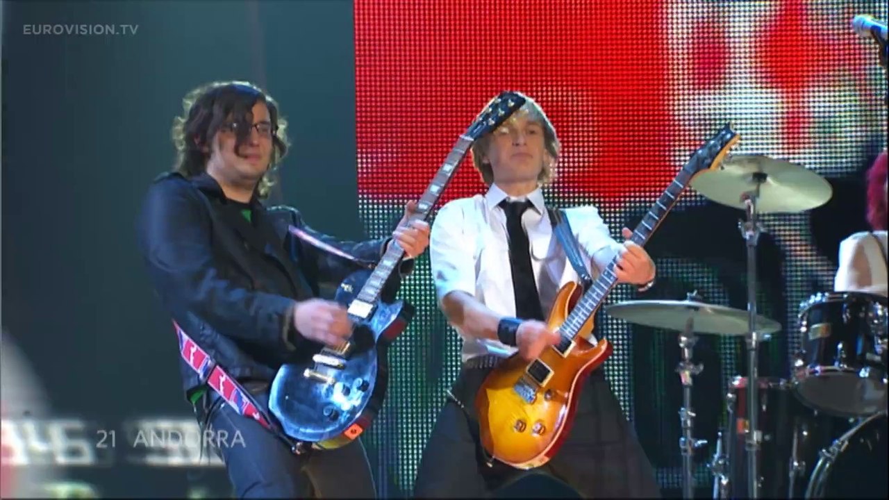 Anonymous canta 'Salvem El Món (Andorra) en la semifinal de Eurovision 2007