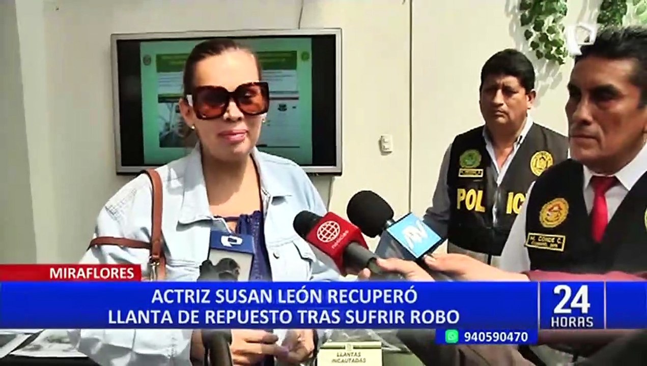 Miraflores: caen delincuentes que robaron llanta de repuesto del vehículo de Susan León