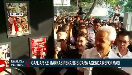 Ganjar Pranowo ke Markas Pena 98 di Jakarta Pusat, Bicara Agenda Reformasi