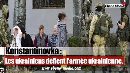 Les habitants ukrainiens apportent leurs soutien aux forces Russes.