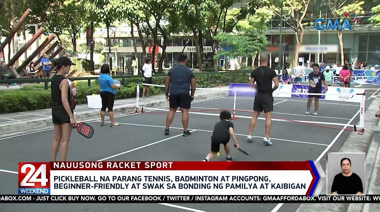 Pickleball na parang tennis, badminton at pingp...