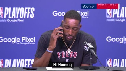 Adebayo pauses media duty to answer call from his mum