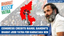 Karnataka Election: Rahul Gandhi’s Bharat Jodo Yatra gets credit for Congress win | Oneindia News