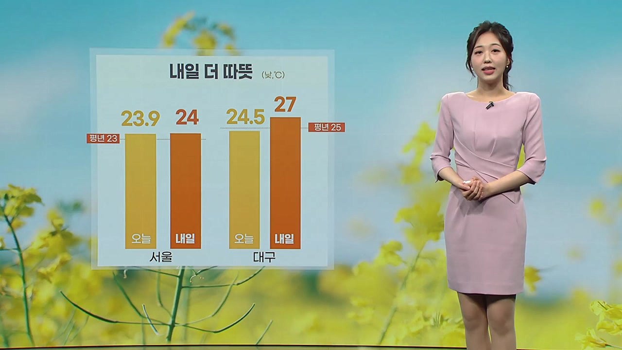 [날씨] 내일 더 따뜻...전국 대부분 오존 농도↑ / YTN