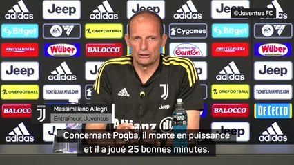 Juventus - Allegri : "Pogba monte en puissance mais..."