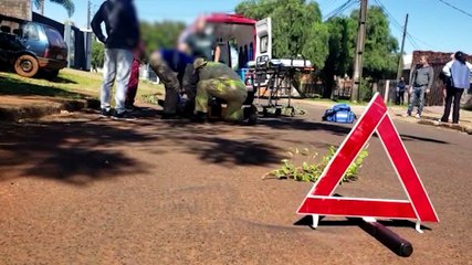 Ciclista fica ferido em colisão com Ecosport no Bairro Neva