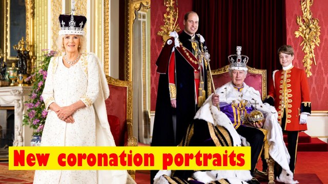 Palace unveils new coronation portraits of the Royal family