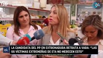 La candidata del PP en Extremadura retrata a Vara Las 55 víctimas extremeñas de ETA no merecen esto