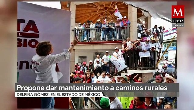 Delfina Gómez propone dar mantenimiento a caminos rurales utilizados por campesinos