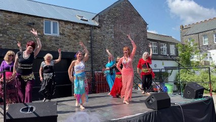Belly dancers at Callington MayFest
