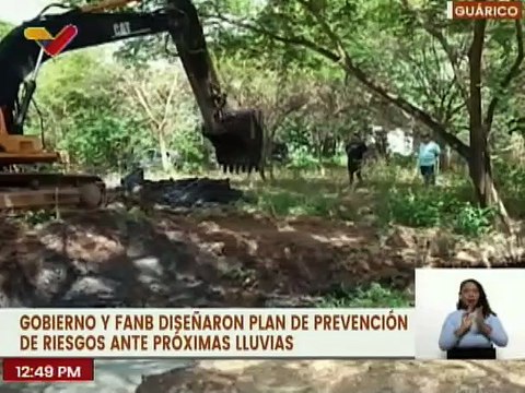 Estado Mayor de Riesgo efectúa labores preventivos ante periodo de lluvias en el estado Guárico