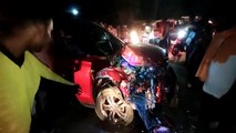 Video Story: तेज रफ्तार कार की टक्कर से ऑटो में सवार चार लोग घायल