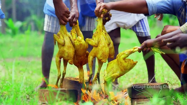 CHICKEN PASTA _ Delicious Pasta Recipe cooking In Village _ Three Types Pastas Macaroni Spiral Penne-(1080p)
