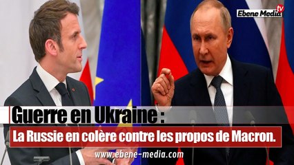 Victoire de KIev : La Russie en colère contre les propos de Macron.