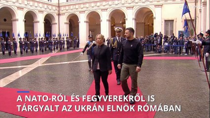 Az olasz kormányfő még több fegyvert ígért Ukrajnának