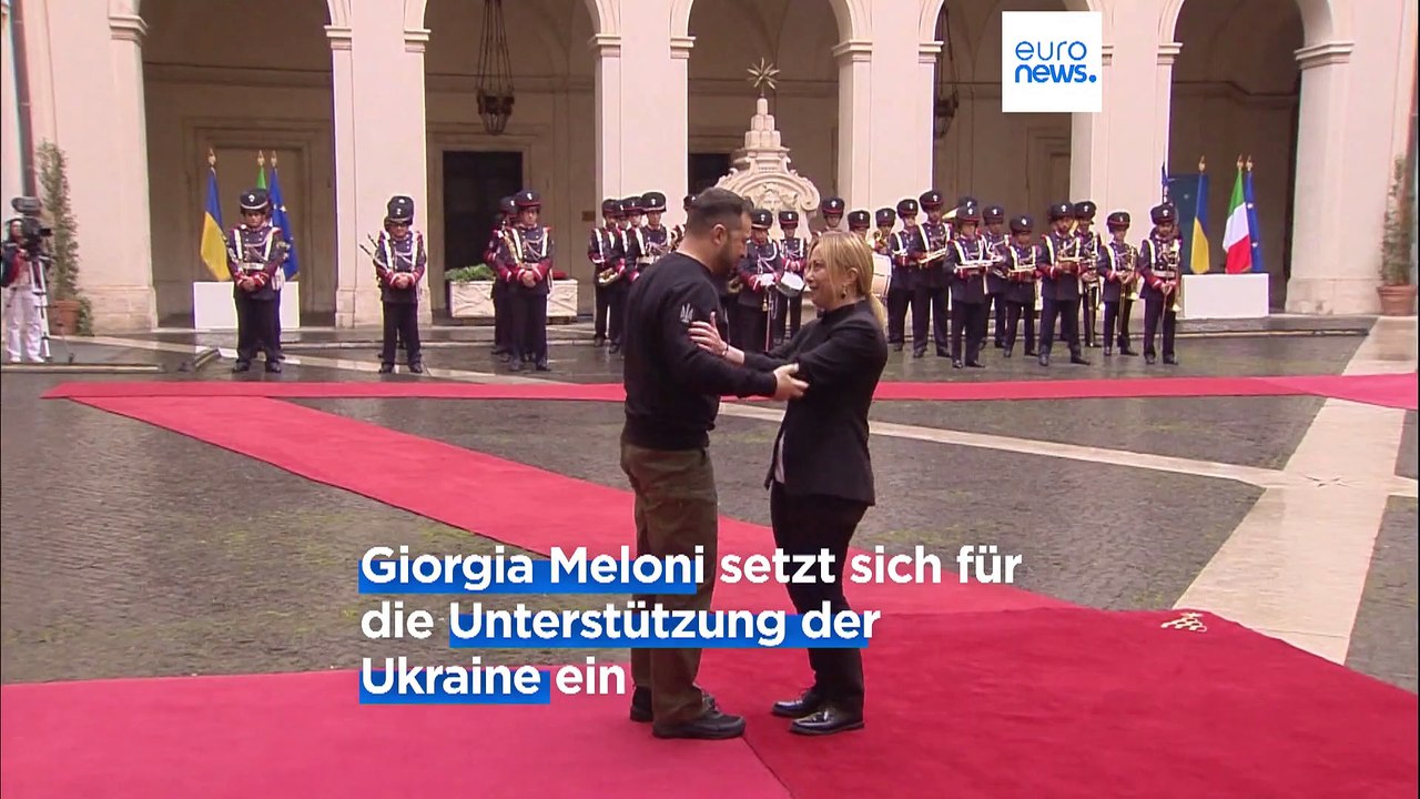 Selenskyj trifft Papst und Meloni - am Sonntag wird der ukrainische Präsident in Berlin erwartet