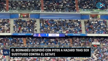 El Bernabéu despidió con pitos a Hazard tras ser sustituido contra el Getafe
