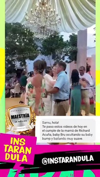 Así escondió Brunella Horna su ‘pancita de embarazada’ en cumpleaños de la madre de Richard Acuña