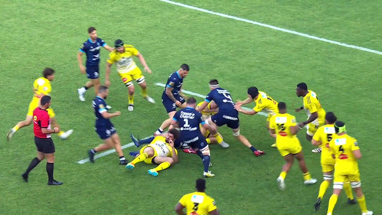 TOP 14 - Essai de Alexandre BECOGNEE (MHR) - Montpellier Hérault Rugby - Stade Rochelais - Saison 2022-2023