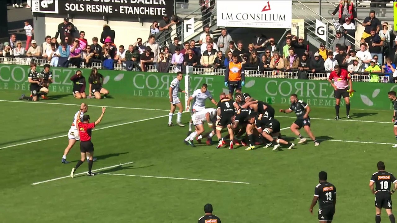 TOP 14 - Essai de Julien DELANNOY (CAB) - CA Brive - Castres Olympique - Saison 2022-2023