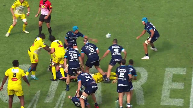TOP 14 - Essai de Louis CARBONEL (MHR) - Montpellier Hérault Rugby - Stade Rochelais - Saison 2022-2023