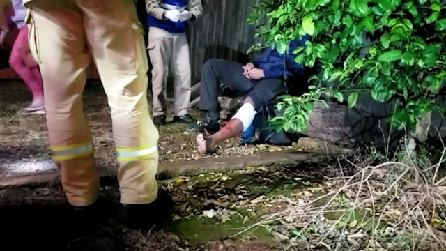 Motociclista fica ferido em acidente de trânsito na Marginal da BR-277