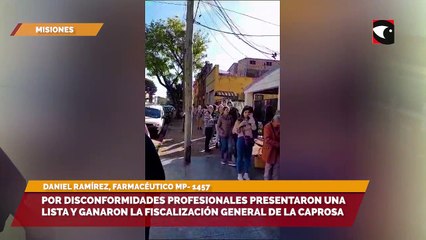 Por disconformidades profesionales presentaron una lista y ganaron la fiscalización general de la CAPROSA