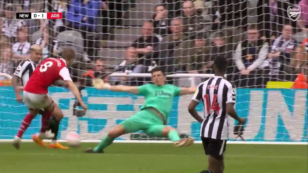 Newcastle United vs Arsenal 0 x 2  Premier League 2023 HIGHLIGHTS Odegaard, Schar (OG)