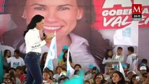 Alejandra Del Moral promete mantener programas de los maestros ante amenazas de desaparecerlos