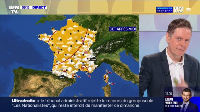 Météo: un temps calme et ensoleillé sur la moitié nord-ouest, souvent pluvieux plus au sud