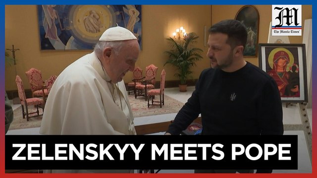 Zelensky meets Pope Francis at the Vatican