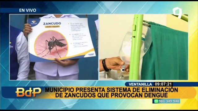 Ventanilla: municipio presenta sistema de eliminación de zancudos que provocan dengue