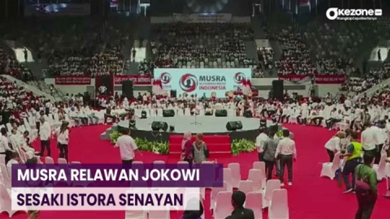 30 Ribu Peserta Musra Relawan Jokowi Padati Istora Senayan