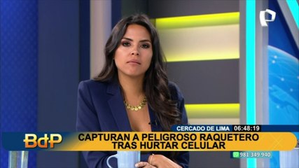 Cercado de Lima: Detienen a  raquetero que era el terror de conductores y taxistas